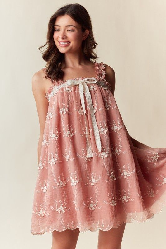 Lace Trim Baby Doll, Size: Small