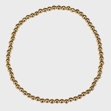 Jane Marie Gold Stretch, Pattern: Gold Beaded