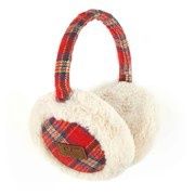 C.C Design EarPuffs, Color: Red Plaid