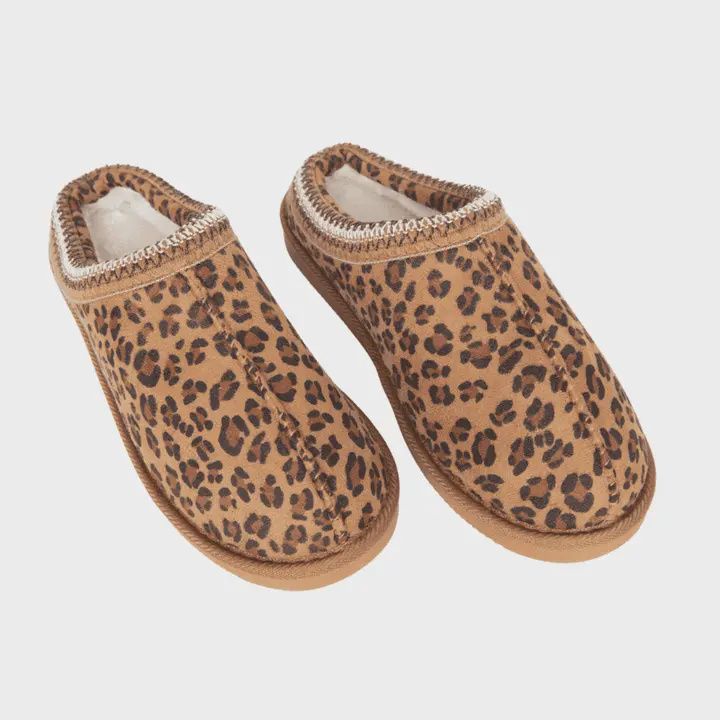 Leopard Slippers, Size: S/M
