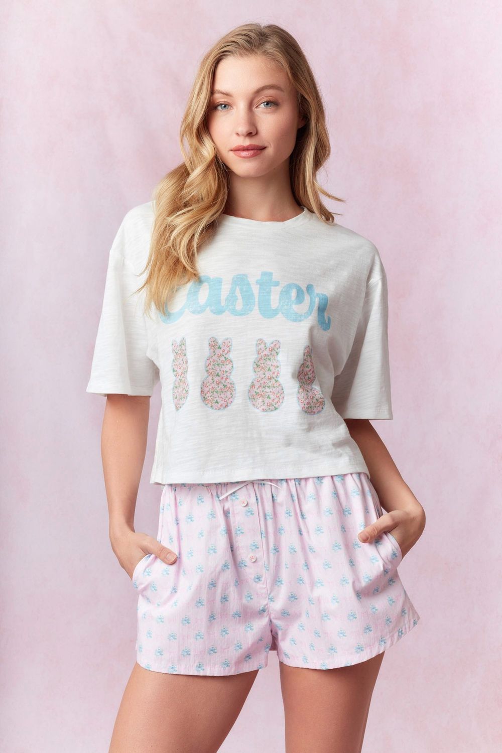 Easter Cropped CottonSlub Tee