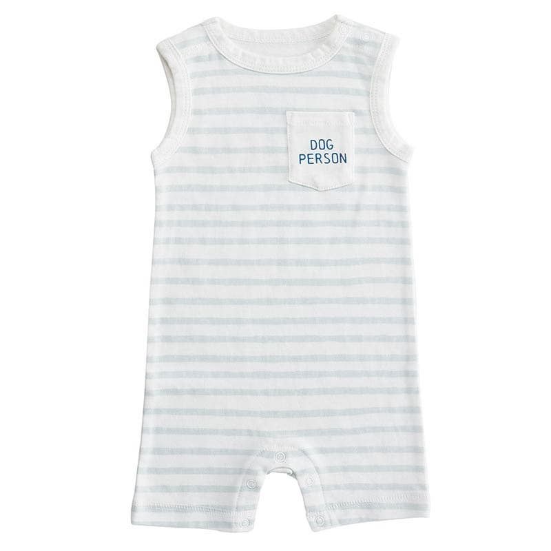Dog Person Tank Romper 12, Size: 6-12M