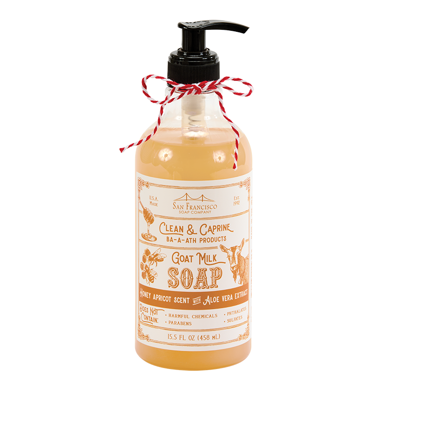 Goap Milk Liquid Soap 15.5oz, Scent: Honey Apricot