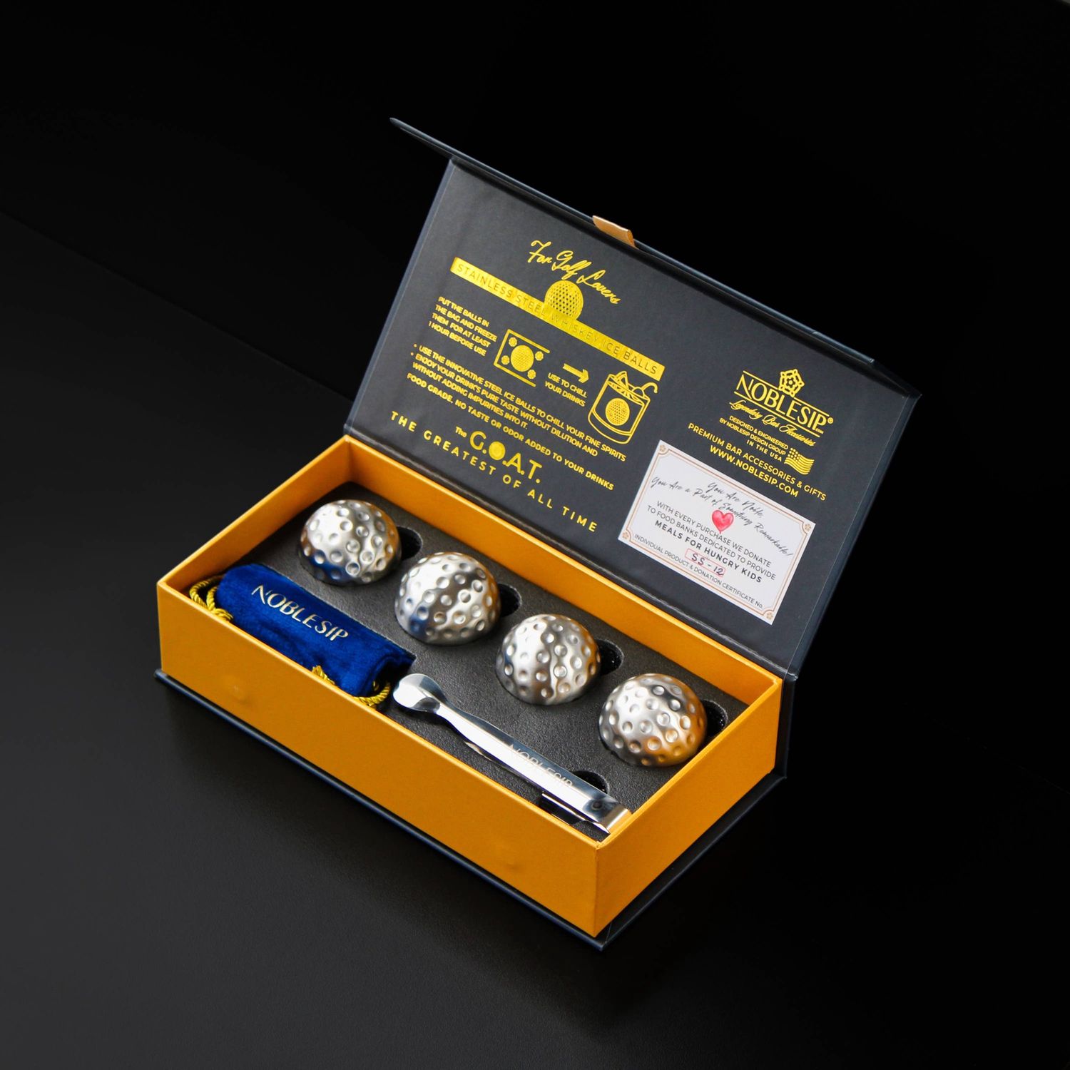 Whiskey GOLF Steel Ice Balls