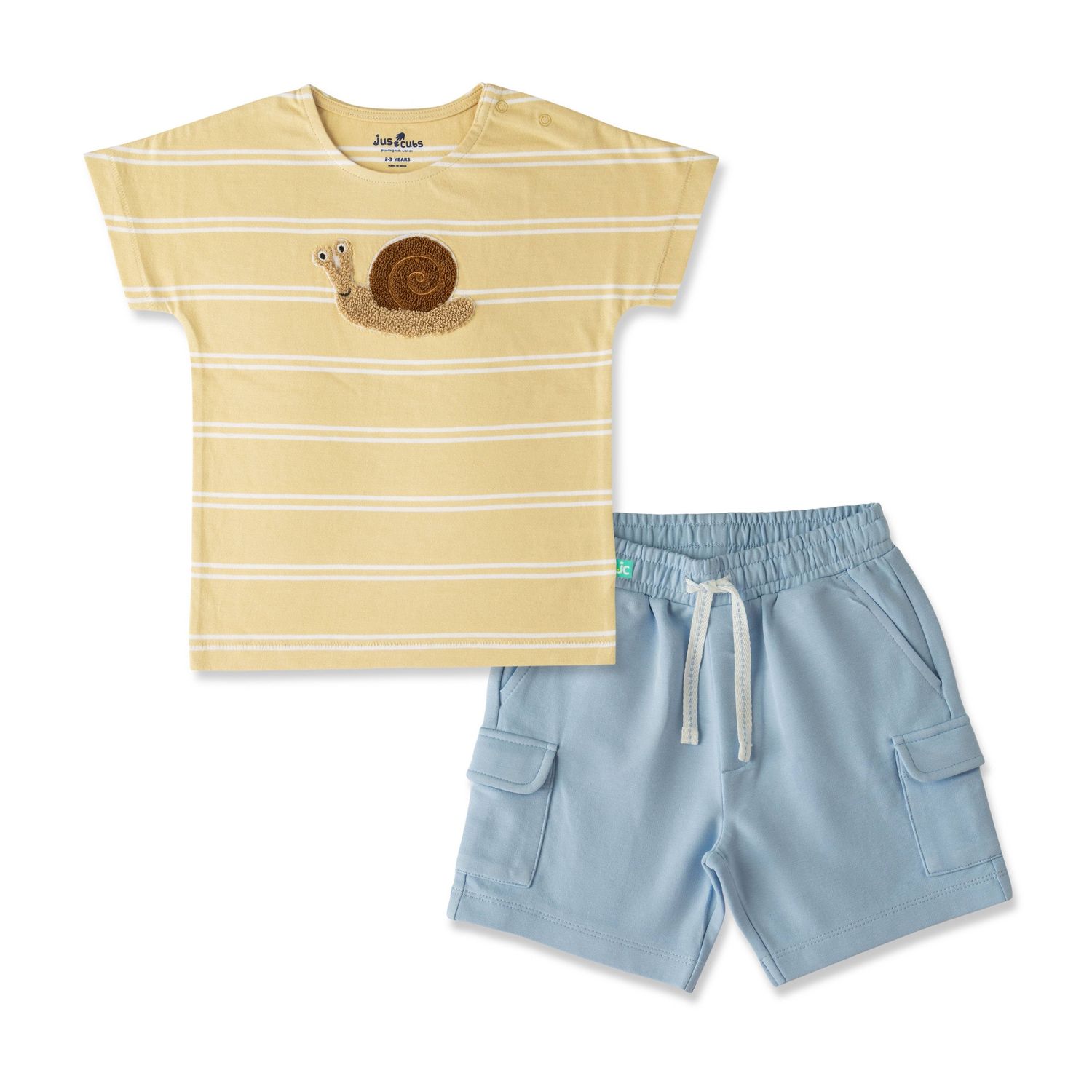CozyTots Set (Top &amp; shorts), Size: 18-24 M