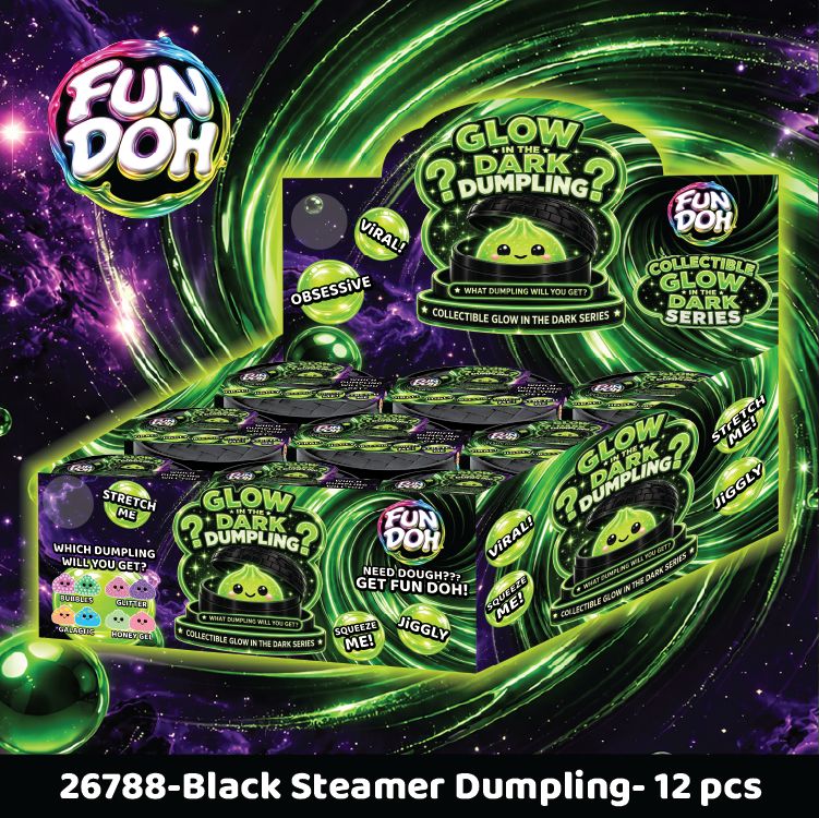 Glow In The Dark Mystery Dumpling- Black