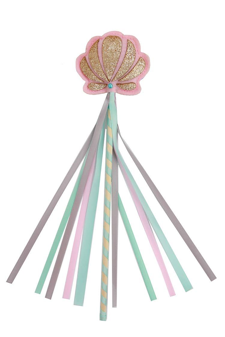 Shell Ribbon Wand, Color: Pink