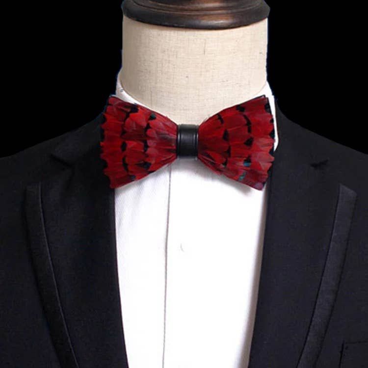 Handmade FeatherBowtie