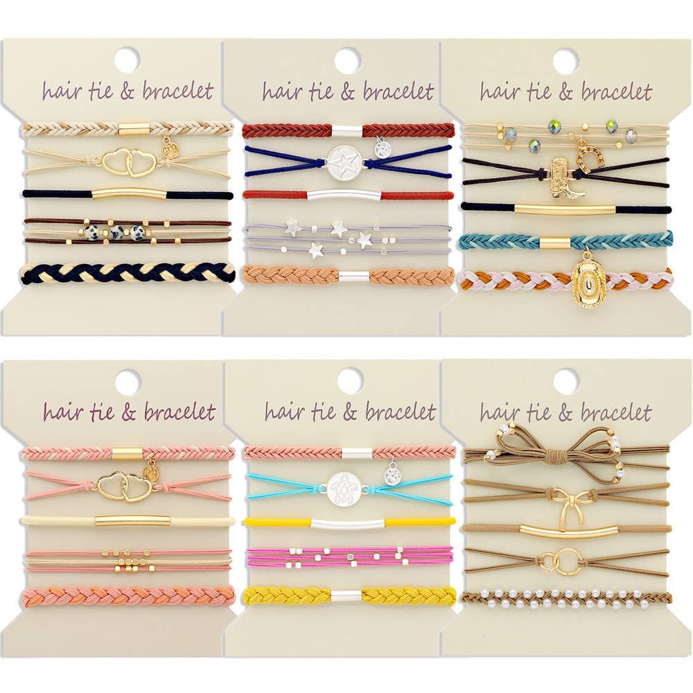 Hair Tie &amp; Bracelet Set