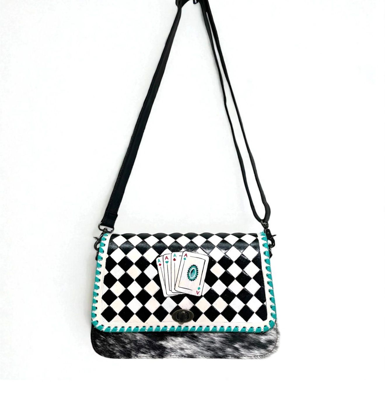 Checkered Ace Purse