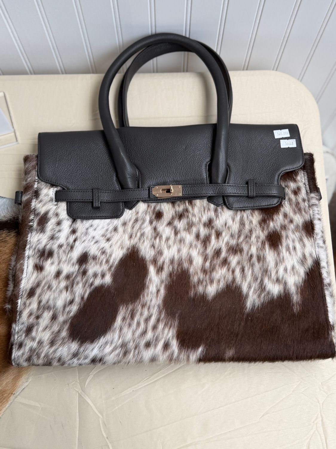 Western Birkin Purse: Black