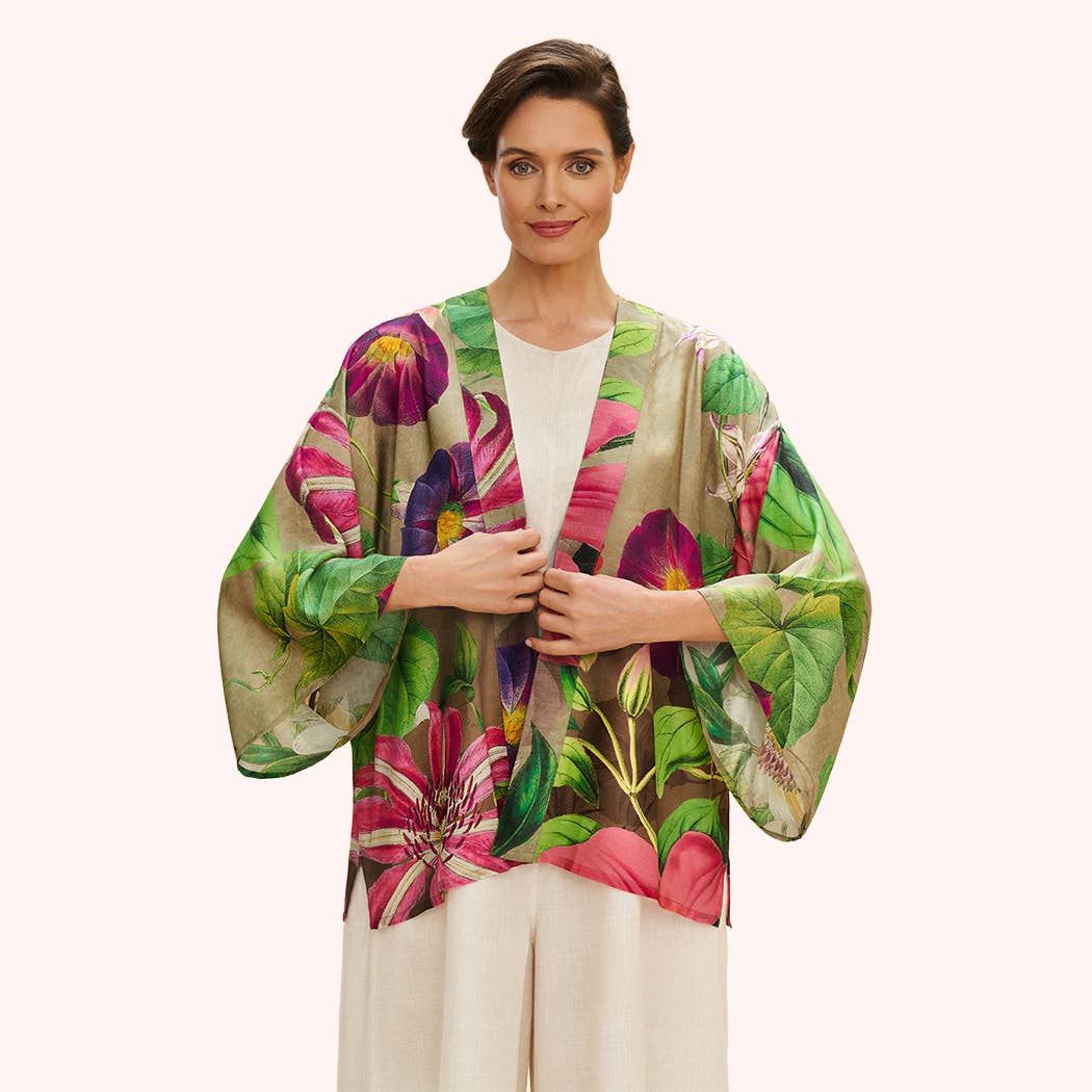 Oversized Botanicals Kimono Jacket