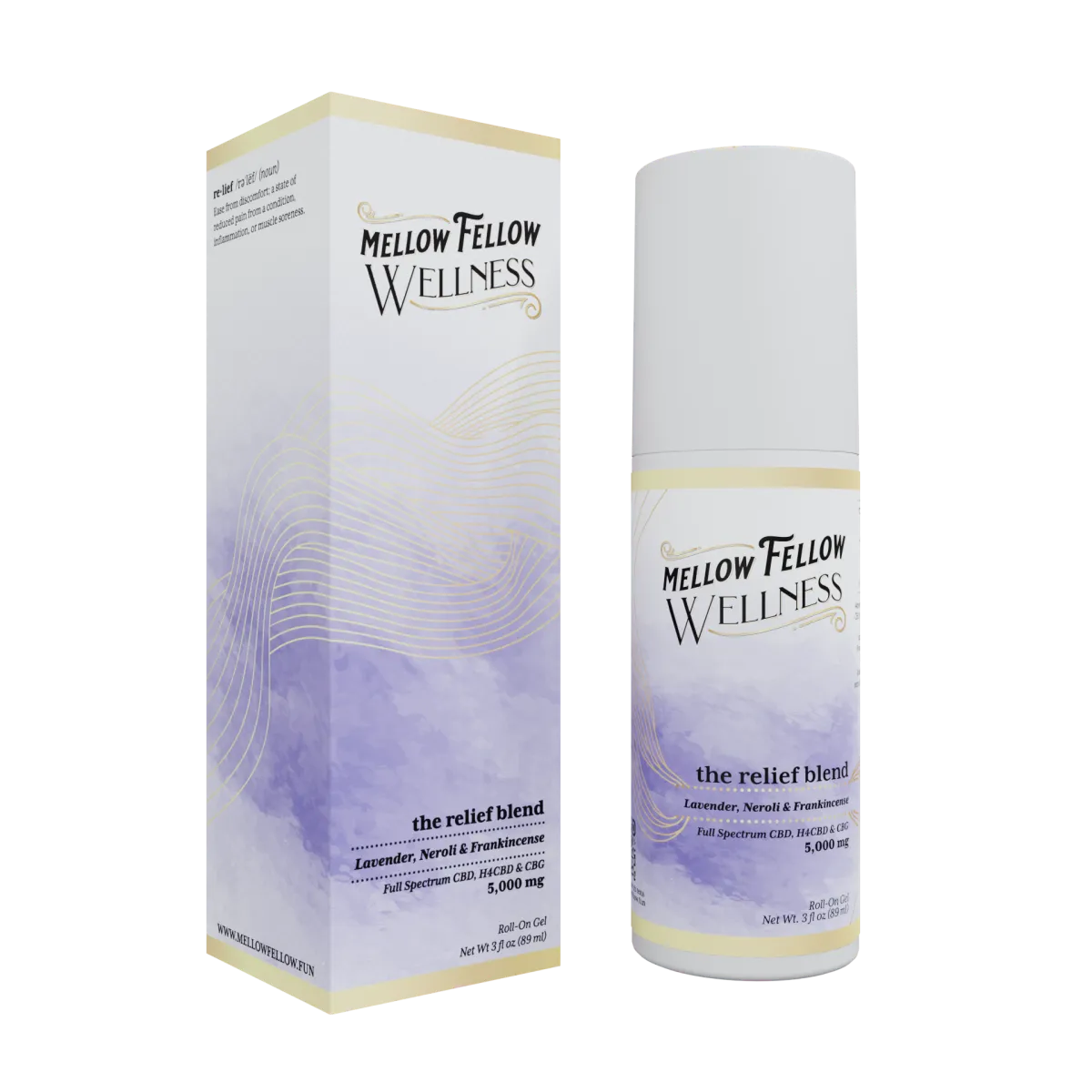 Mellow Fellow RollOn, Scent: 5000Mg Lavender Relief
