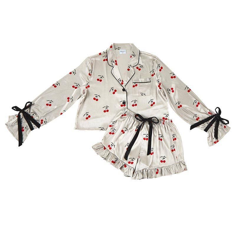Short PJ + Velvet Ties - Mon Cheri, Size: Extra Large