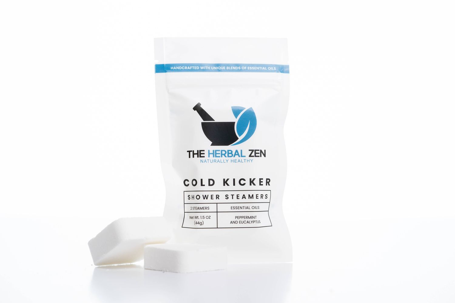 Dye-Free Shower Steamer Minis – Essential Oil (2-Pack), Scent: Cold Kicker - Dye Free