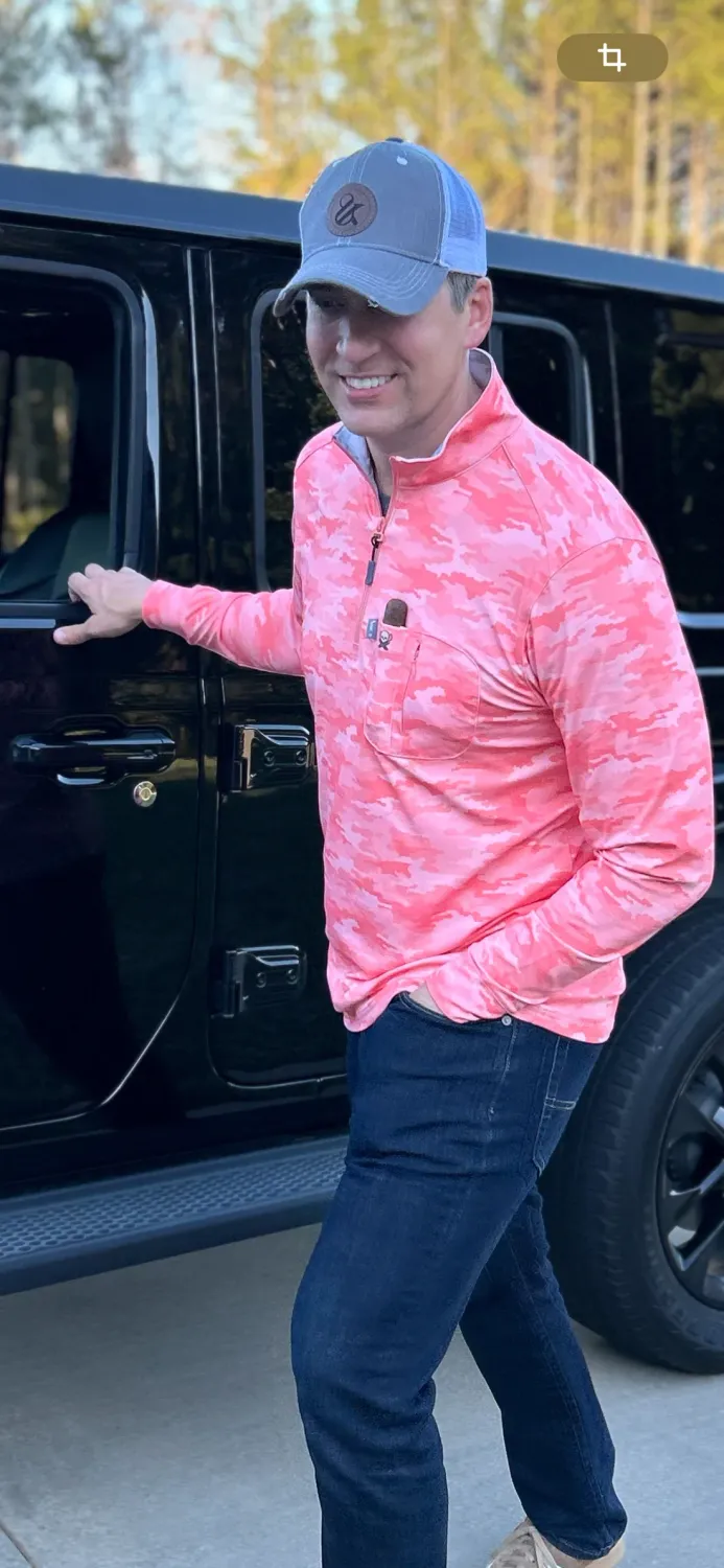 Cigar Pocket Q.Zip - Coral Camo