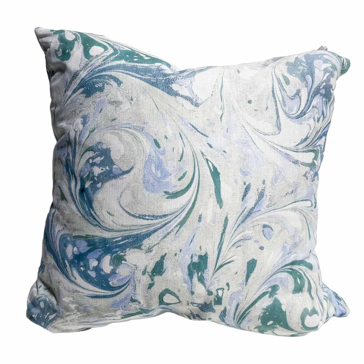 Pillow Blue Swirl