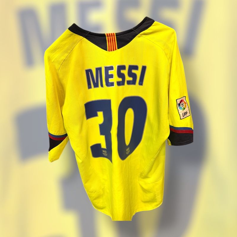 2005-06 Barcelona away Trikot Messi #30 (Größe L)