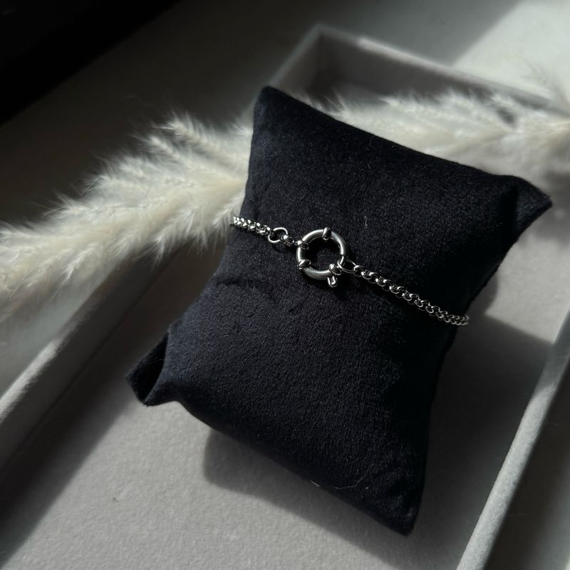 Delicate Shine – Feine Charm-Basis aus Edelstahl | Silber