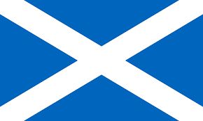 Scotland with Cross Sticker