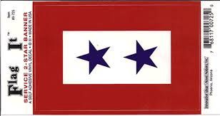 Service 2-Star Banner Sticker