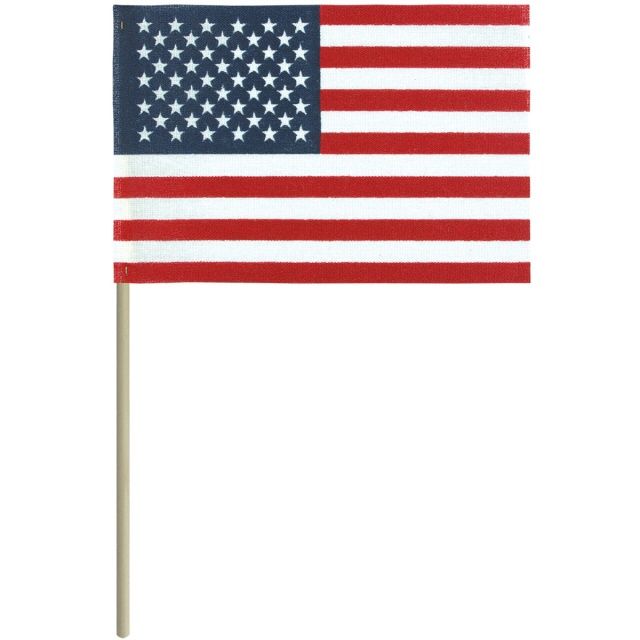 United States Mounted No Frey Poly-Cotton Flags
