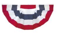 Cotton Pleated Fans, Style: No Stars, Size: 3&#39;x6&#39;