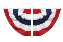 Nylon Pleated Half Fans