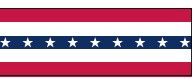 Cotton Red, White &amp; Blue Bunting
