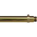 Deluxe Aluminum Lead Parade Banner Poles with Ornament Adpaters, Colour: Gold, Number of Sections: 1, Size: 36&quot;