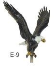 Natural Aluminum Flying Eagles, Style: E-9