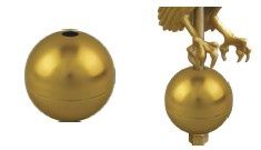 Gold Anodized Aluminum Globe for E-16 Eagle
