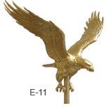 Gold Aluminum Flying Eagles, Style: E-11