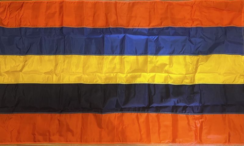 5 Stripe Nylon Flag O/B/Y/B/O