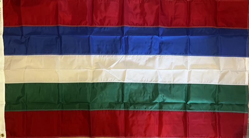 5 Stripe Nylon Flag R/B/W/G/R