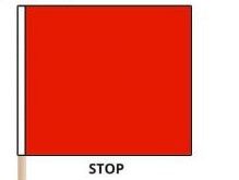 Racing &quot;Stop&quot; Flag
