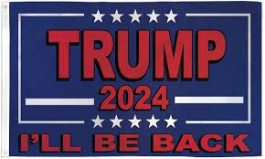 Trump 2024 I&#39;ll Be Back Blue