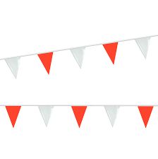 Red and White Pennants