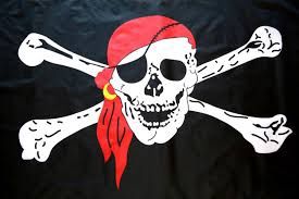 Jolly Roger with Red Bandana