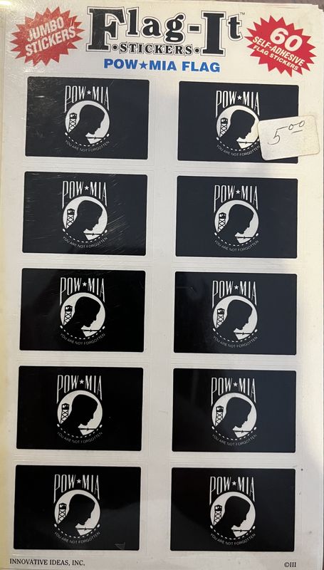 POW MIA 60 Count Sticker