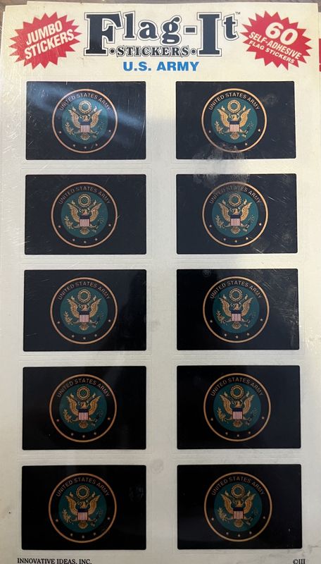 Army 60 Count Sticker