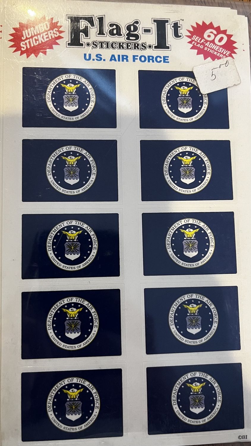 Airforce 60 Count Sticker