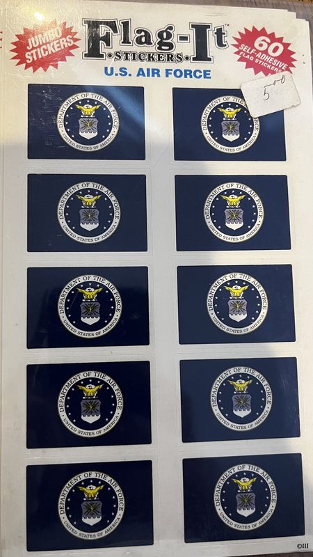Airforce 60 Count Sticker
