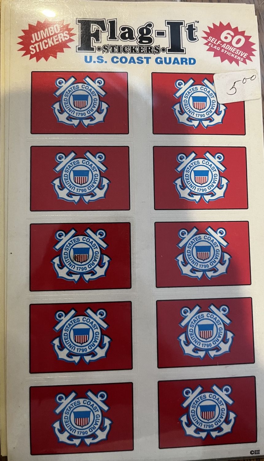Coast Guard 60 Count Sticker