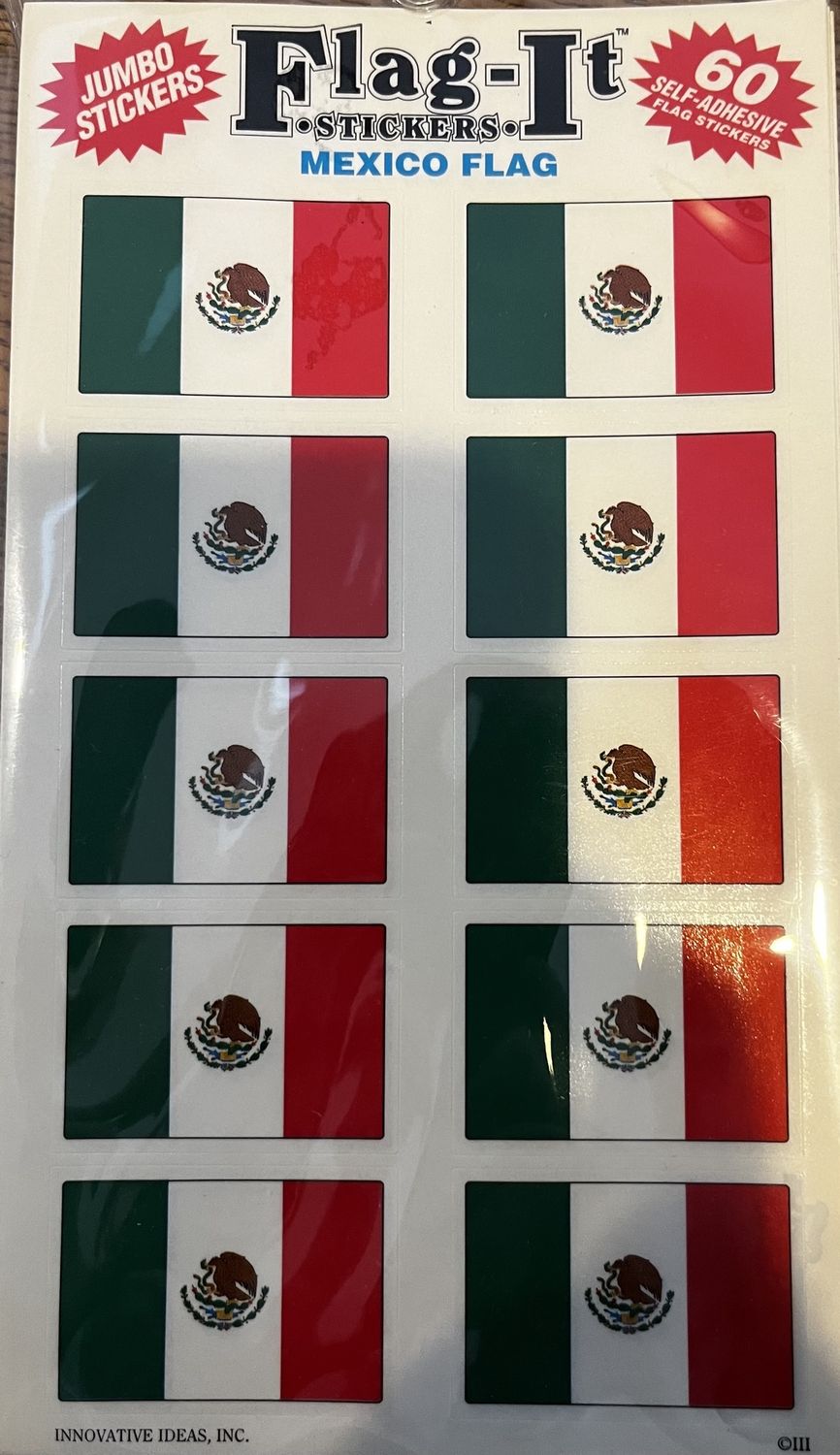 Mexico 60 Count Stickers