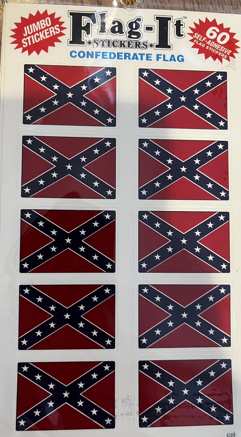 Confederate 60 Count Stickers