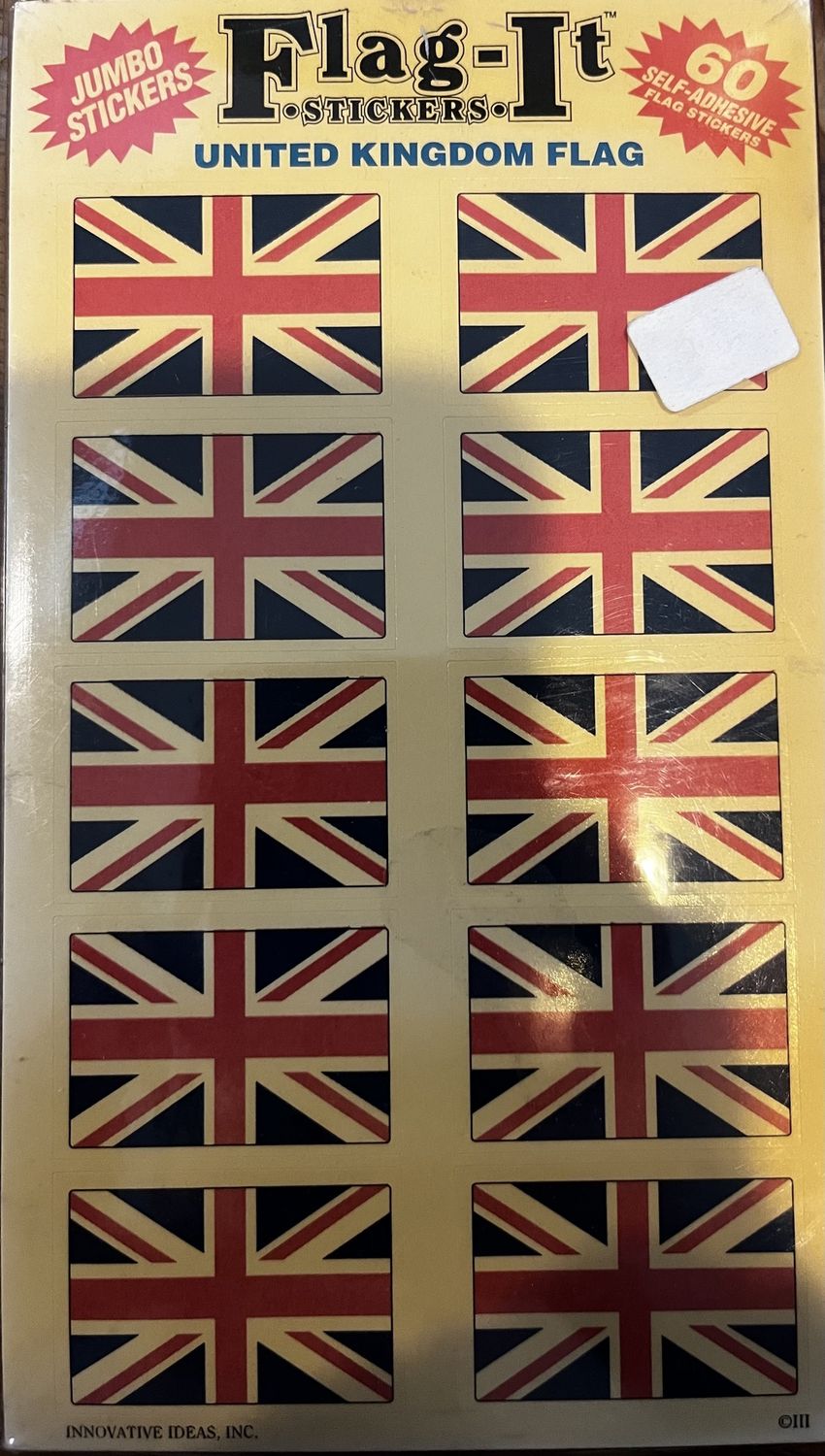 United Kingdom 60 Count Stickers