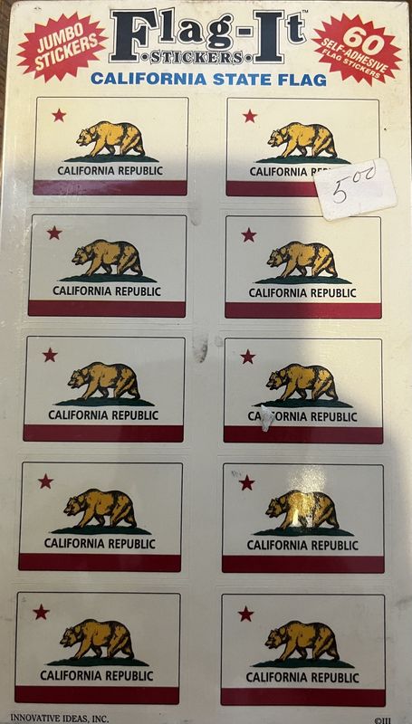 California 60 Count Stickers