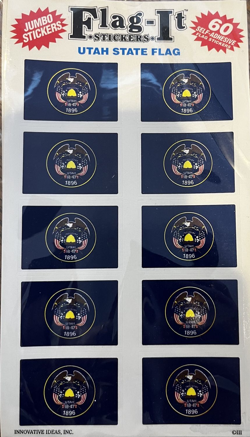 Utah 60 Count Stickers