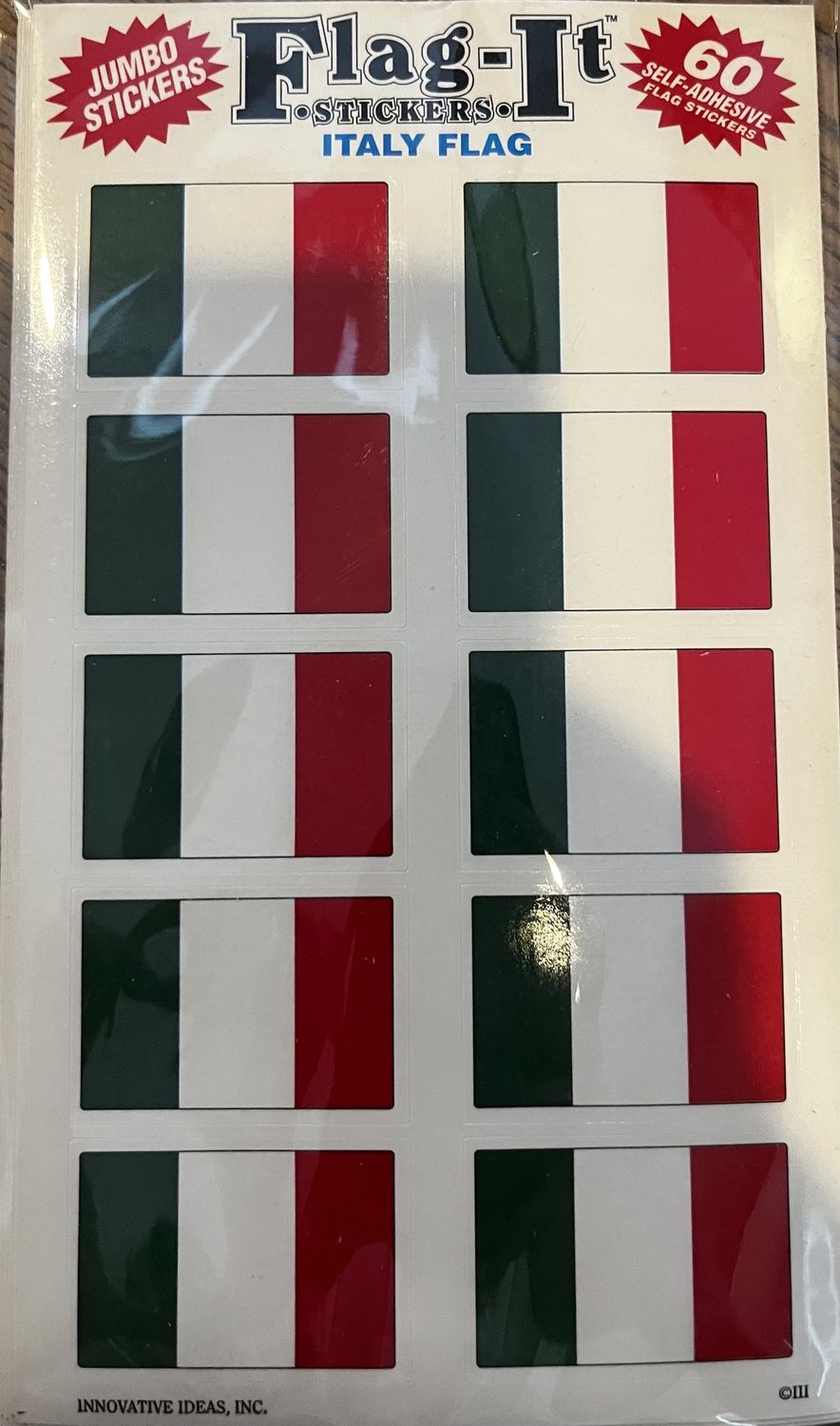Italy 60 Count Sticker